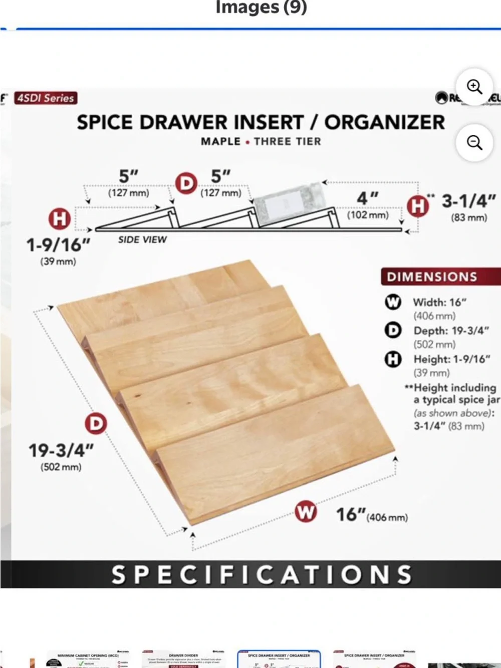 Spice rack Insert - Picture 7 of 9